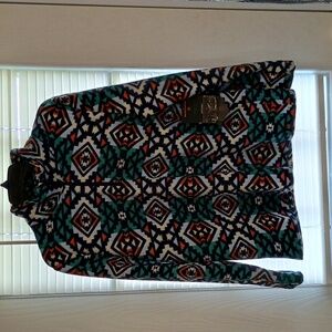 Mountain And Isles Printed Fleece 1/4 Zip Pullover